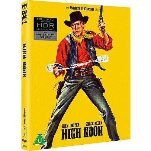 High Noon Limited Edition 4K Ultra HD Blu-ray with slipcover featuring classic Western movie artwork