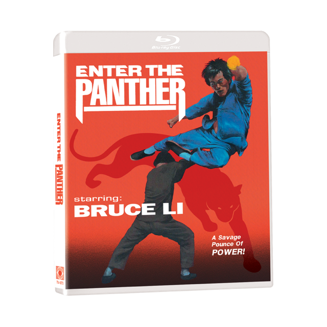 Enter The Panther Blu-ray with slipcover featuring Bruce Li action scene.