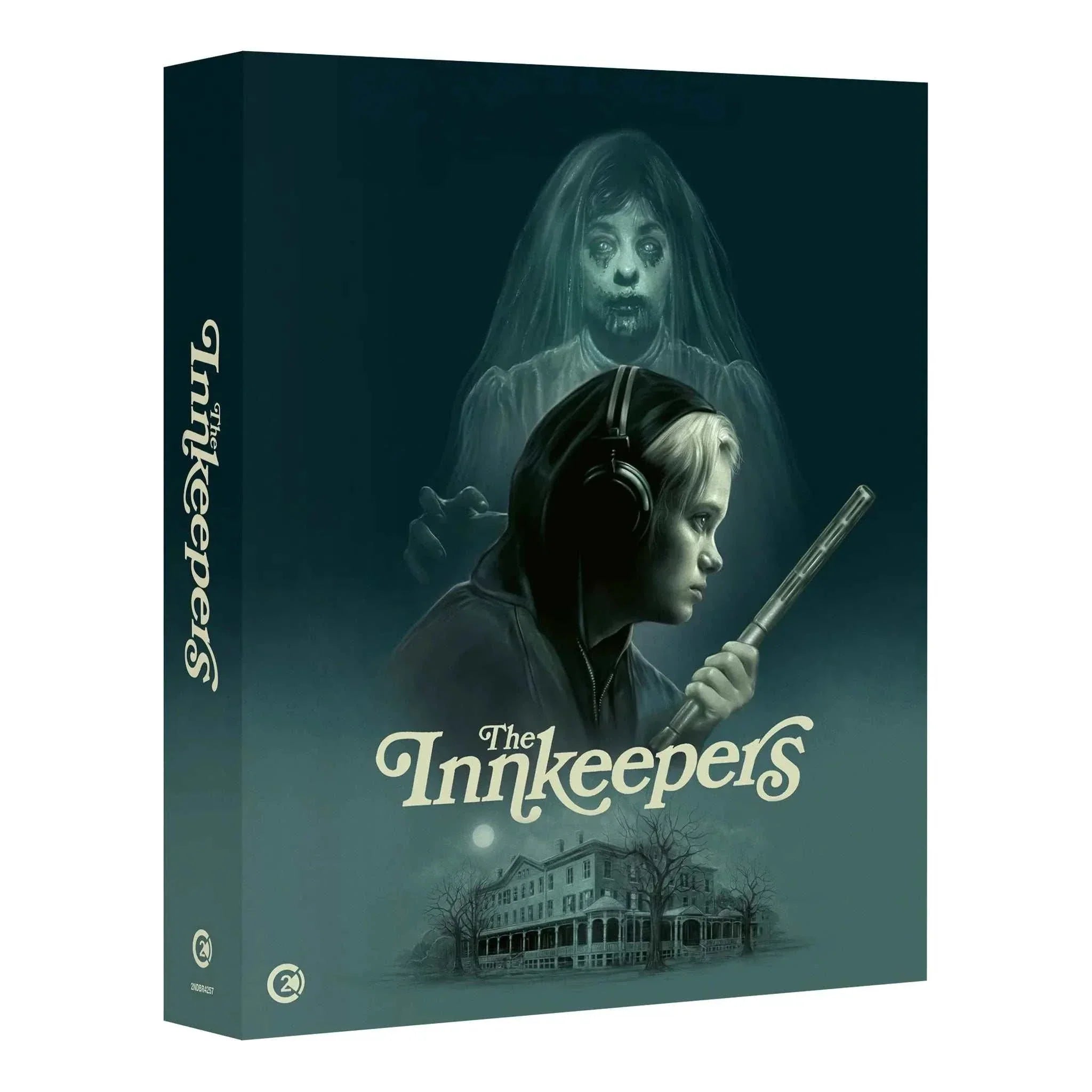 The Inn Keepers Limited Edition 4K Ultra HD and Blu-Ray with rigid slipcase featuring ghostly artwork and special collector's content