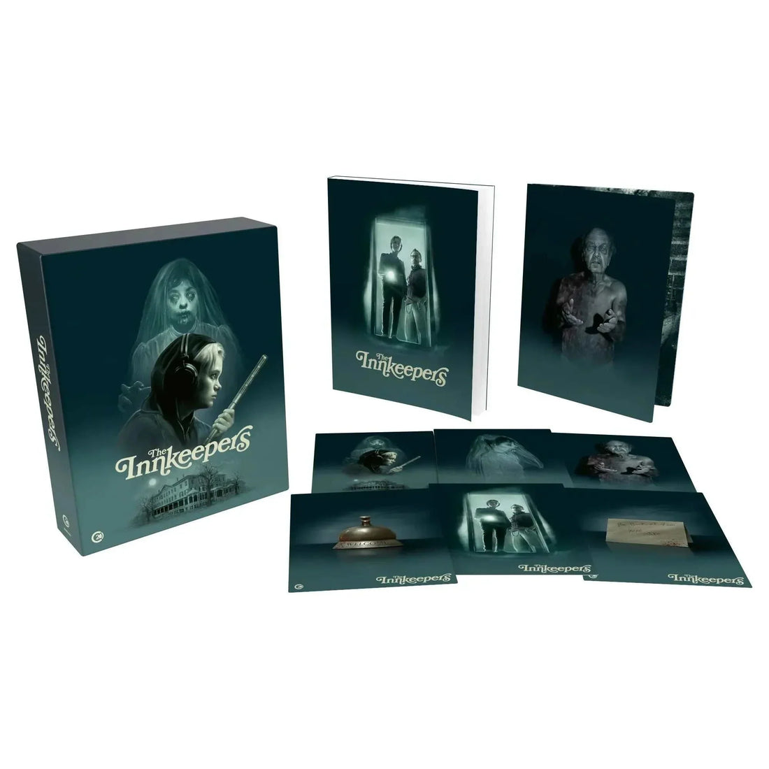 The Inn Keepers Limited Edition 4K Ultra HD and Blu-Ray with rigid slipcase featuring ghostly artwork and special collector's content