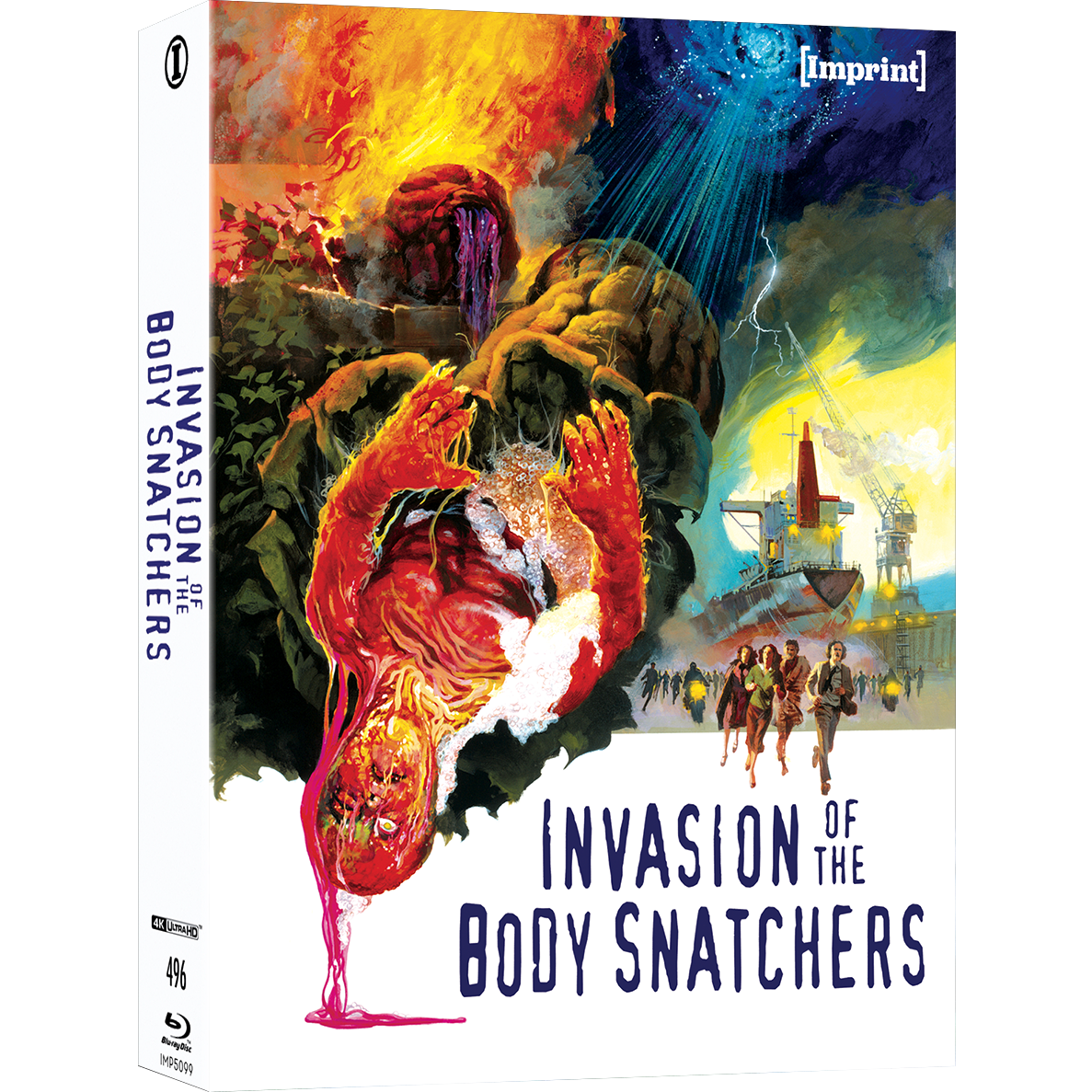 Limited edition Invasion Of The Body Snatchers 1978 4K UHD and Blu-ray lenticular hardcase with vibrant cover art and collectible booklet.