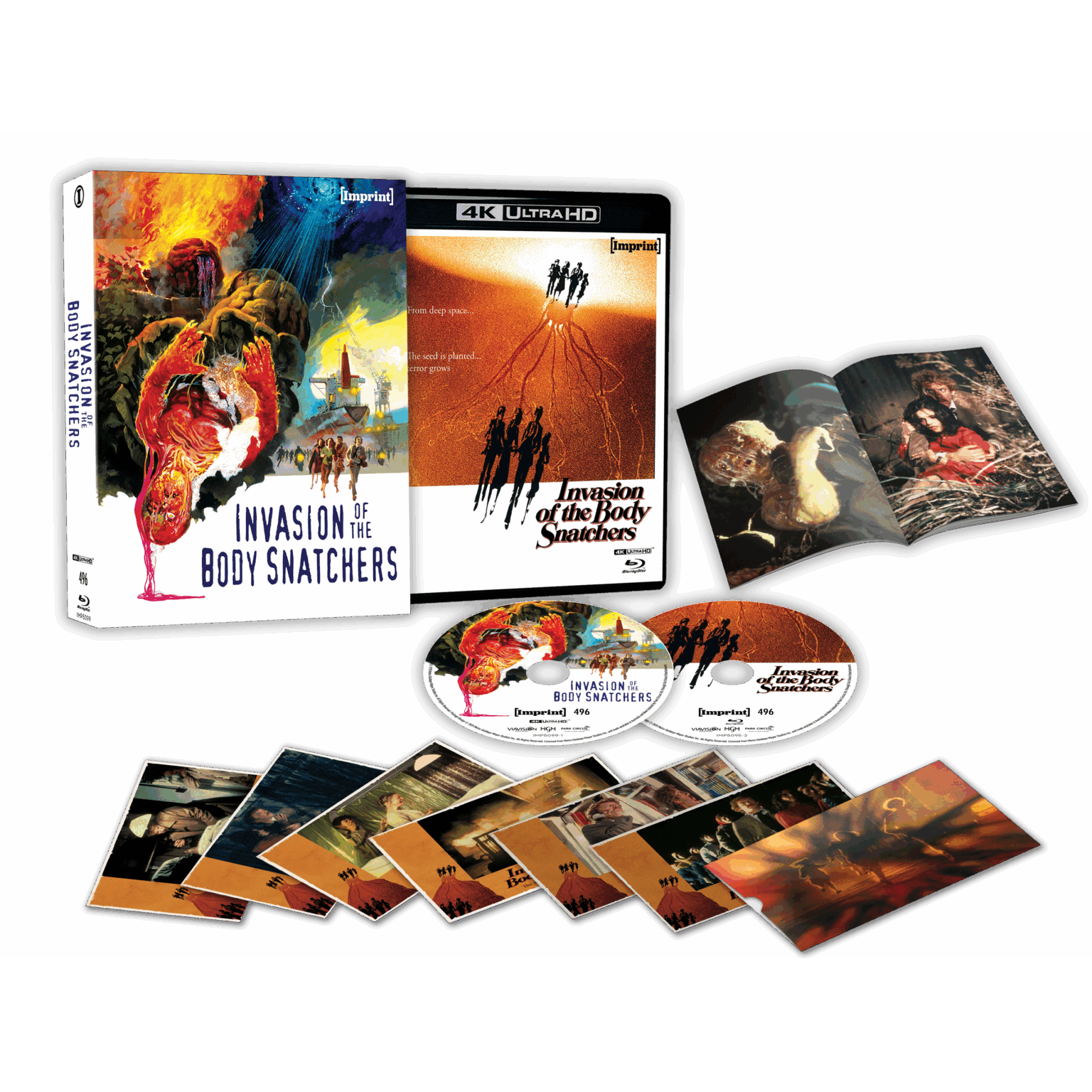 Invasion Of The Body Snatchers 1978 4K UHD and Blu-ray limited edition lenticular hardcase with booklet and art cards display