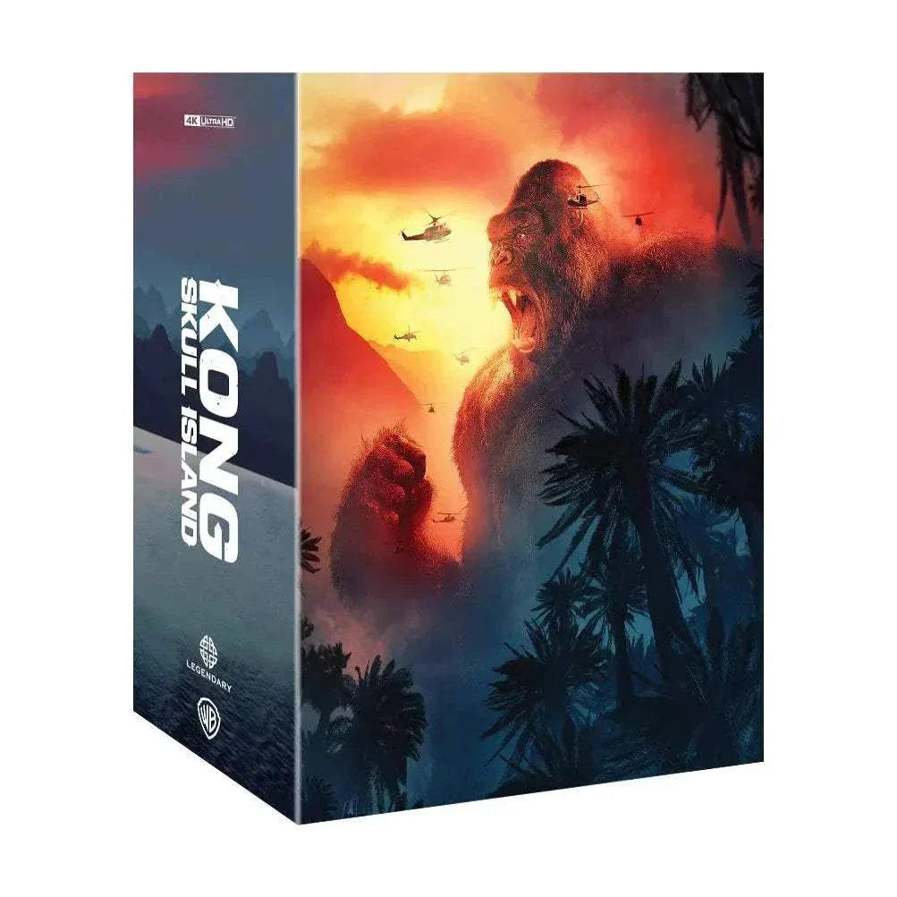 Kong: Skull Island 4K UHD and Blu-Ray steelbook with exclusive glossy finish and collectible premiums