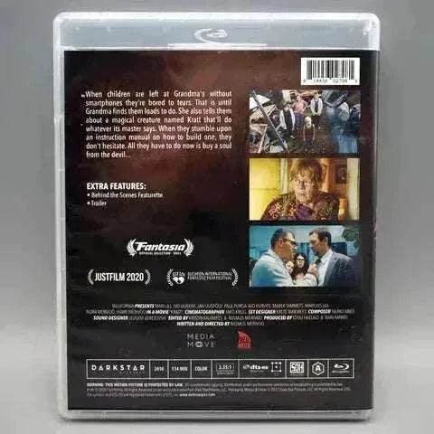 Dark Star - Kratt Blu-Ray with slipcover, featuring synopsis and extra features like behind the scenes and trailer.