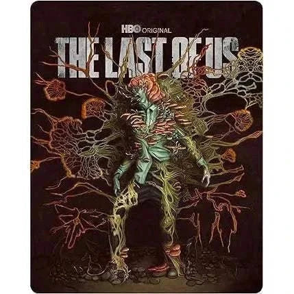 The Last Of Us Season 1 UK Limited Edition Steelbook 4K Ultra HD cover featuring a dark, intricate fungal-infected figure design