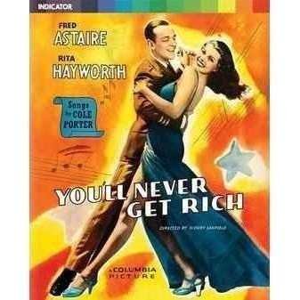 Limited edition Blu-Ray cover of "You'll Never Get Rich" featuring Fred Astaire and Rita Hayworth.