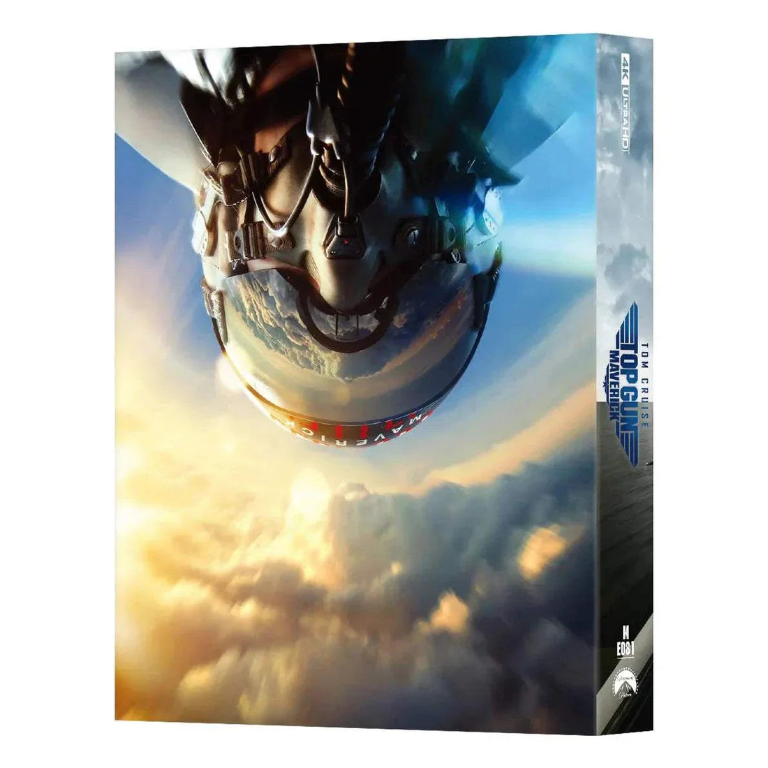 Top Gun: Maverick 4K UHD and Blu-Ray steelbook with double lenticular full slip and exclusive packaging featuring fighter jets and pilot artwork.
