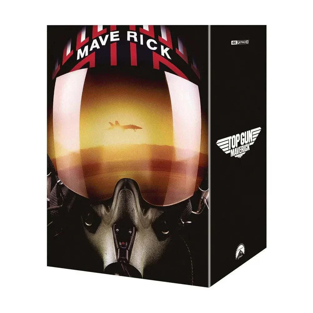 Top Gun: Maverick 4K UHD and Blu-Ray steelbook set with exclusive packaging and bonus features