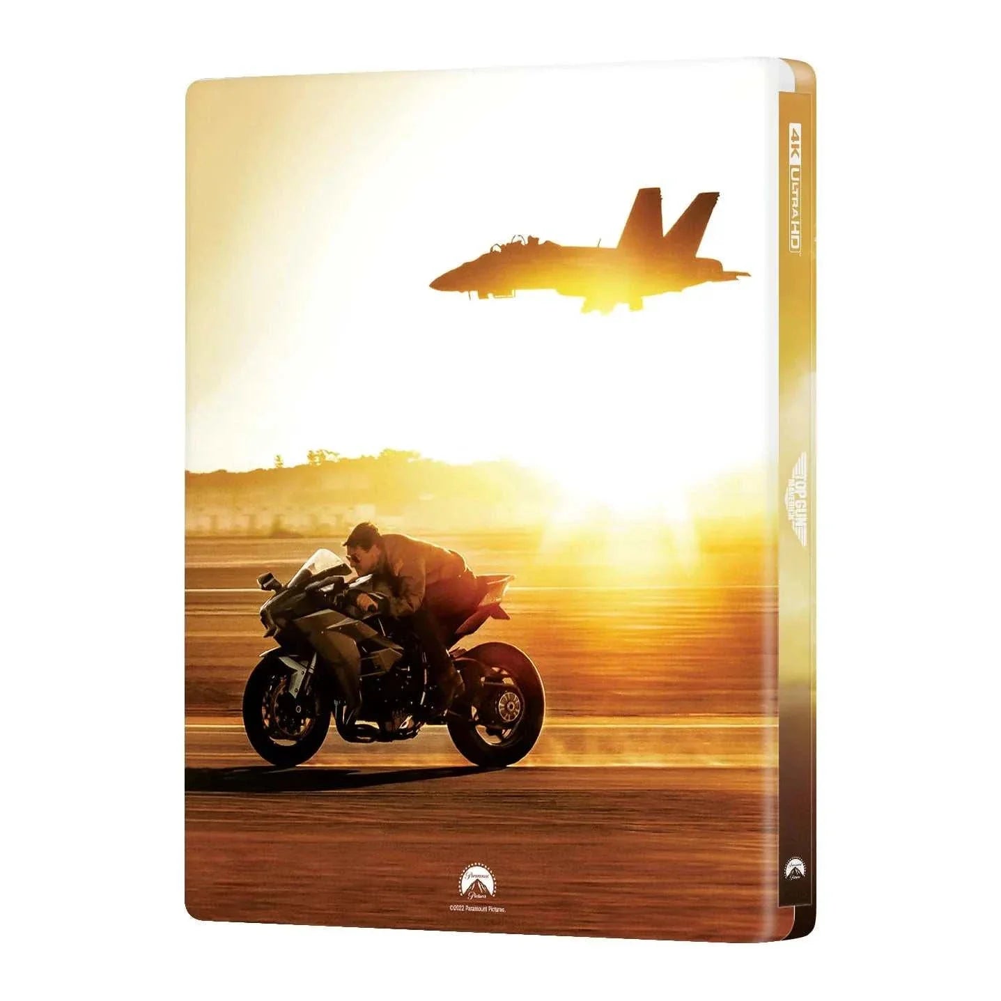 Top Gun: Maverick 4K UHD and Blu-Ray steelbook with exclusive glossy finish, bonus features, and collectible booklet