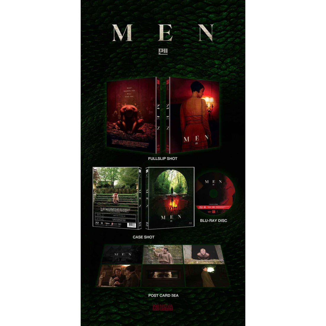 Men Blu-Ray Numbered Limited Edition Full Slip with Post Cards, Nova Media.