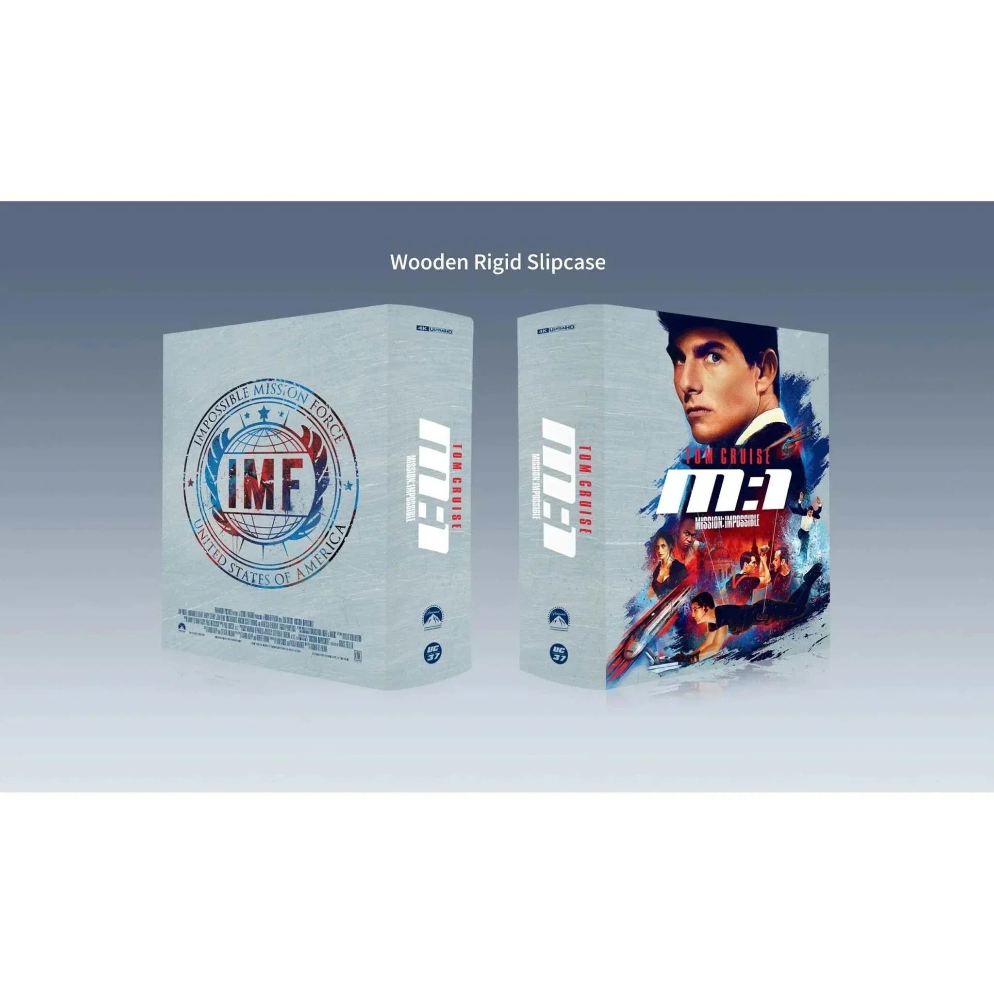 Mission: Impossible 4K UHD and Blu-ray set in a wooden rigid slipcase with exclusive extras and protective packaging