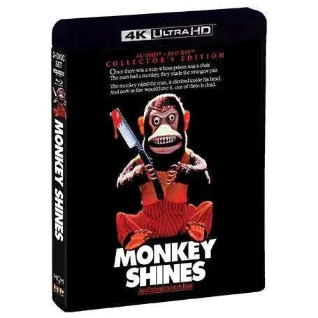 Monkey Shines Collector's Edition 4K UHD Blu-Ray with slipcover.