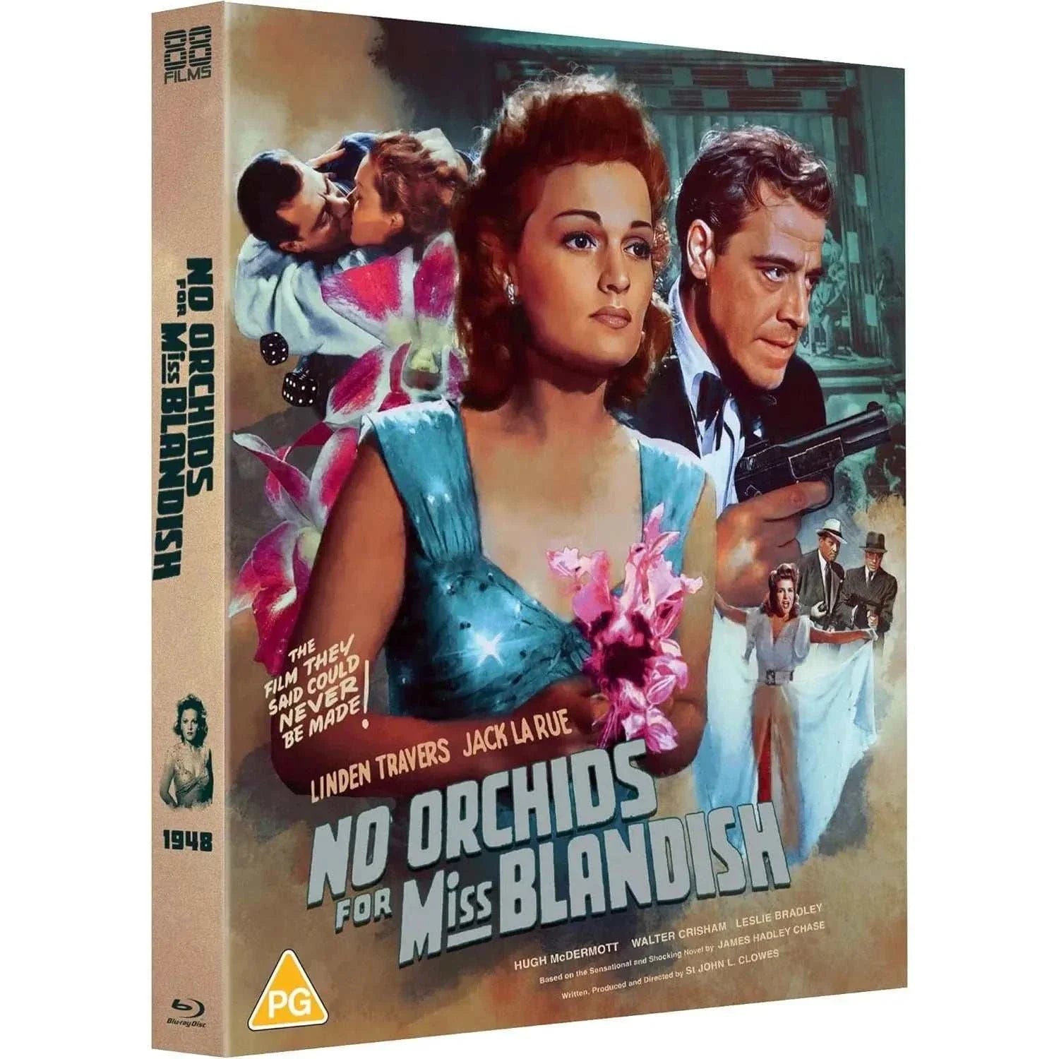 No Orchids for Miss Blandish Blu-Ray slipcover edition featuring vintage crime thriller artwork