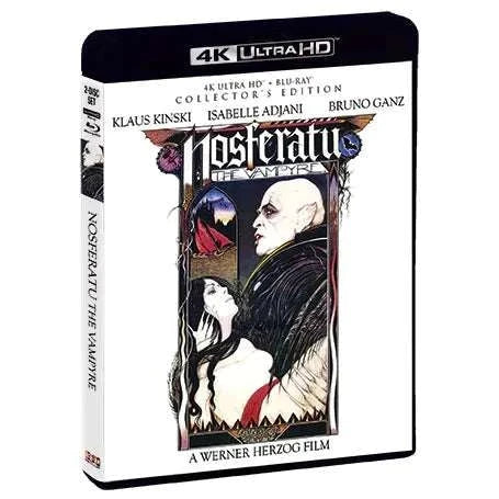 Nosferatu The Vampyre Collector's Edition 4K UHD and Blu-Ray with slipcover by Scream Factory