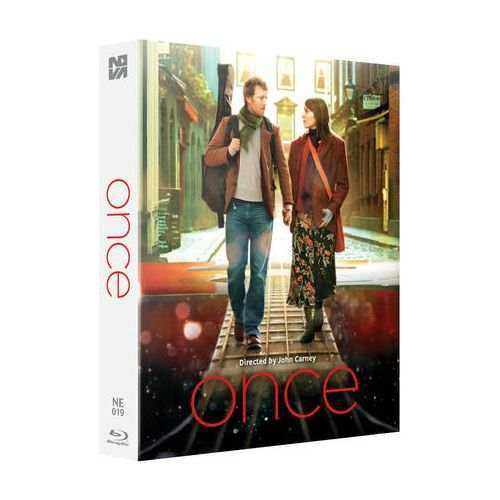 Once Limited Edition Steelbook Blu-Ray with lenticular full slipcase featuring the movie poster of a man and woman walking on a city street.