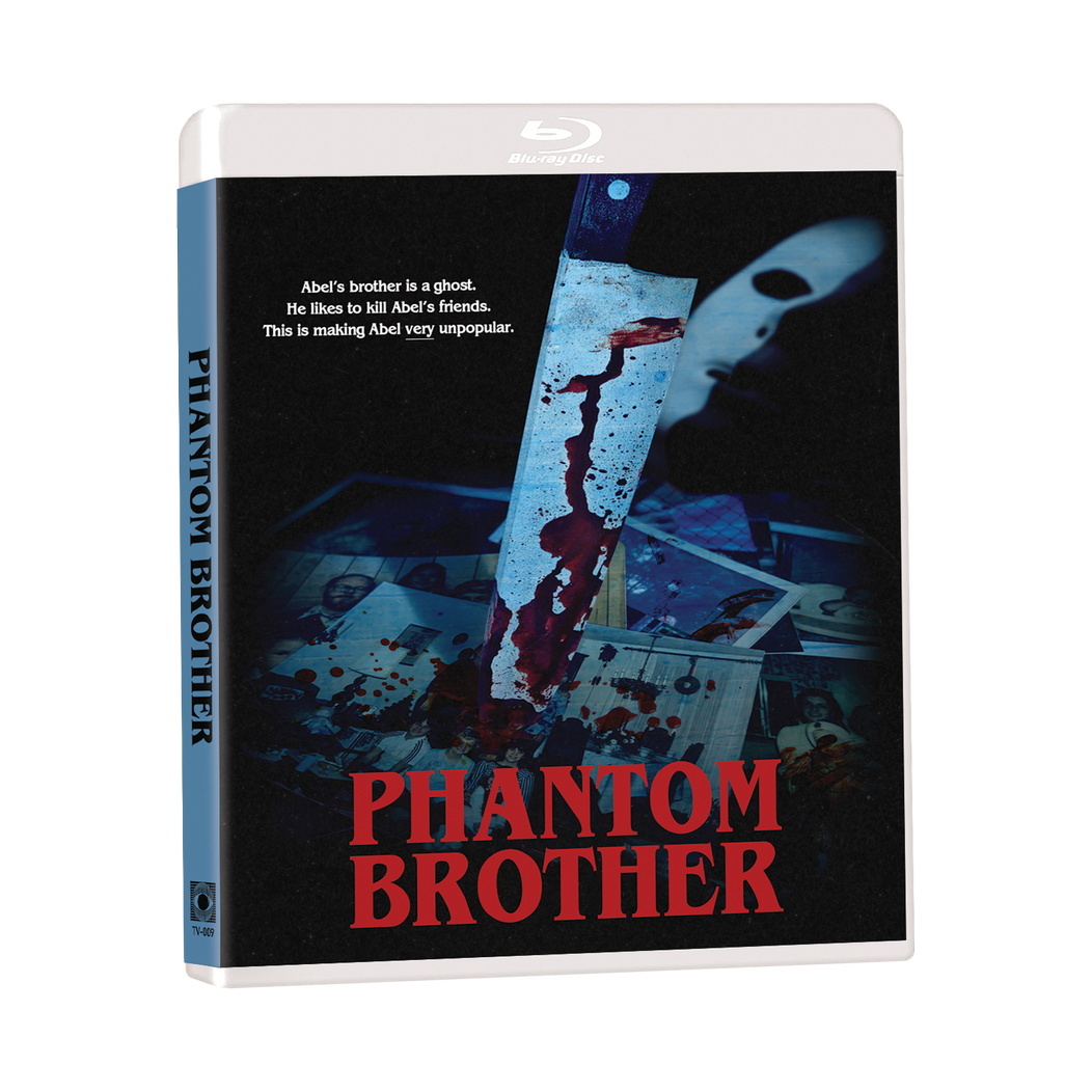 Shoestring Slashers Volume 1 Blu-ray box set featuring Phantom Brother horror film with bloodied knife cover art