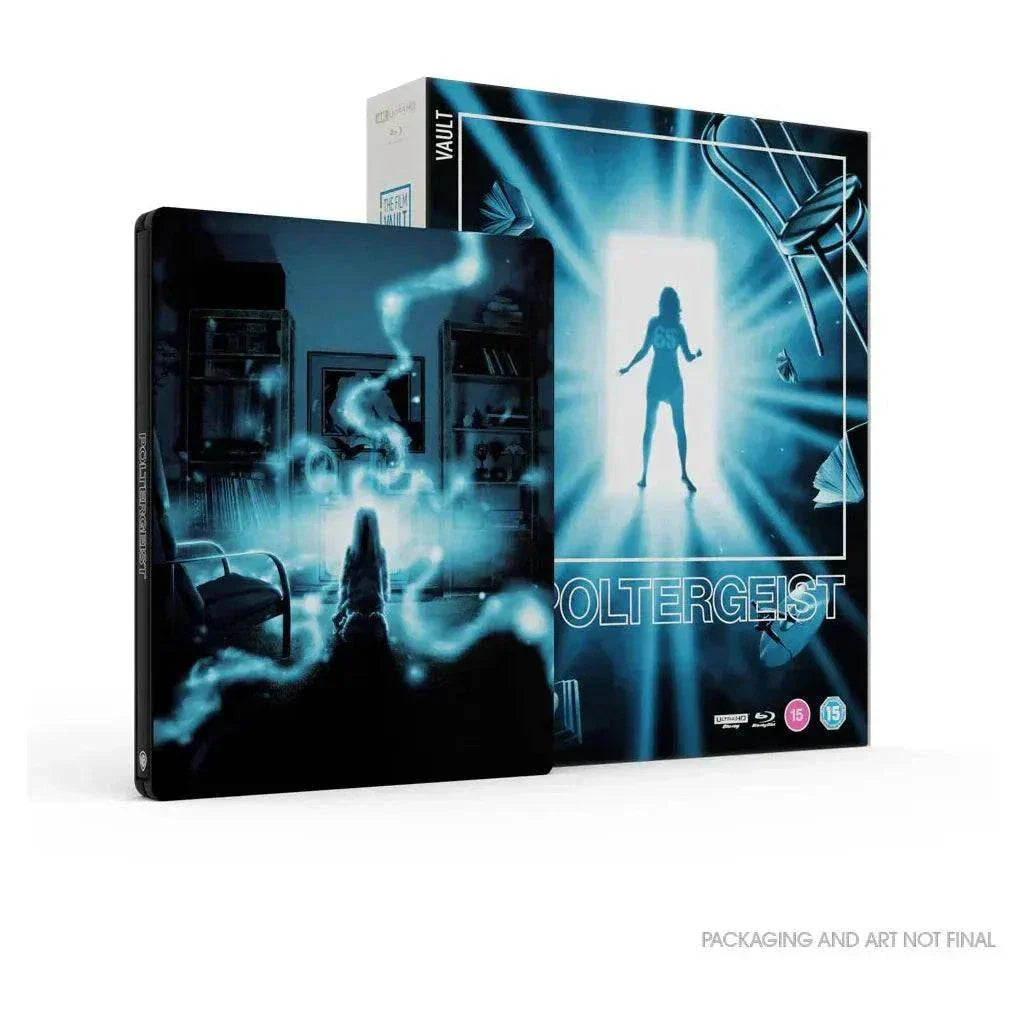 Poltergeist - The Film Vault Special Edition 4K Ultra HD Blu-Ray Steelbook with Slipbox and Key Art.