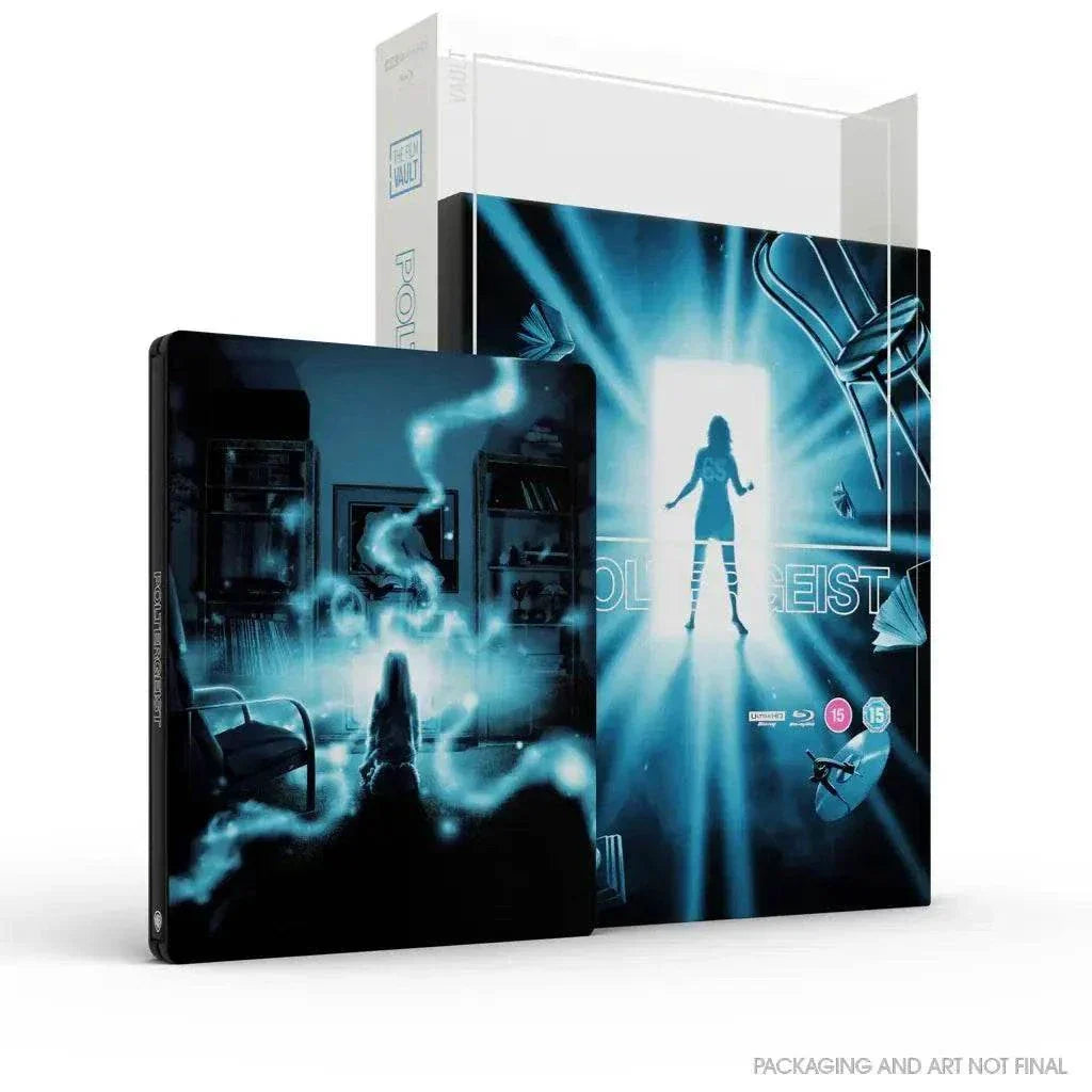 Poltergeist - The Film Vault Special Edition 4K Ultra HD Blu-Ray Steelbook with Slipbox packaging.