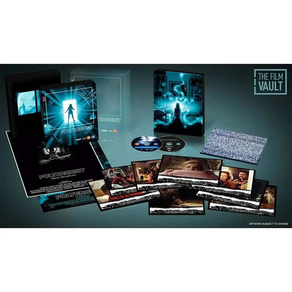 Poltergeist - The Film Vault Special Edition 4K Ultra HD Blu-Ray Steelbook with Slipbox and Key Art.