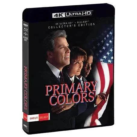 Primary Colors Collector's Edition 4K UHD Blu-Ray with limited edition slipcover.
