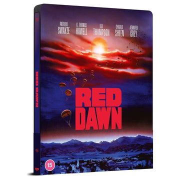 Red Dawn Limited Edition UK Embossed Steelbook 4K Ultra HD + 2 Blu-Ray REGION FREE cover image.