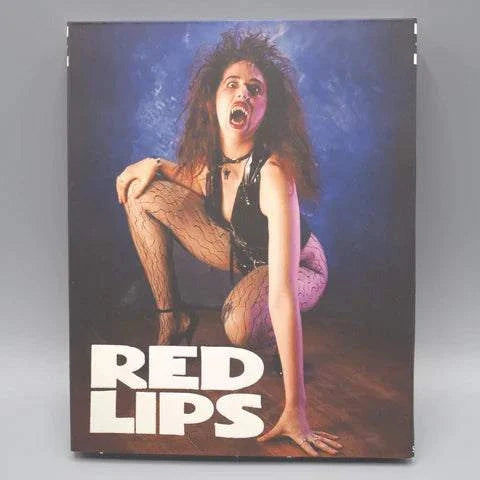 Saturn's Core Red Lips Blu-Ray with Slipcover featuring dramatic cover art of a vampire theme.