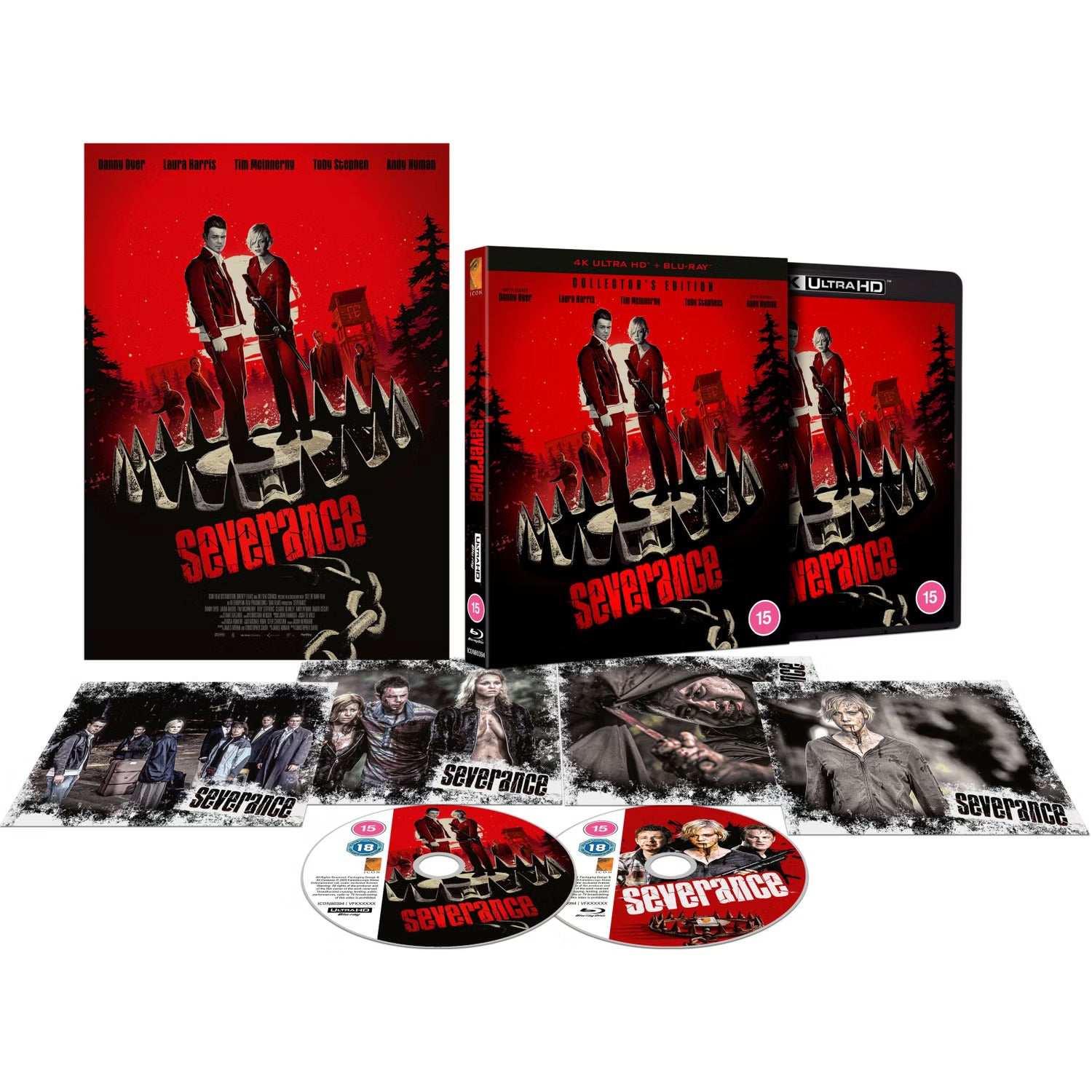 Severance UK Limited Collectors Edition 4K Ultra HD and Blu-Ray set with poster and art cards