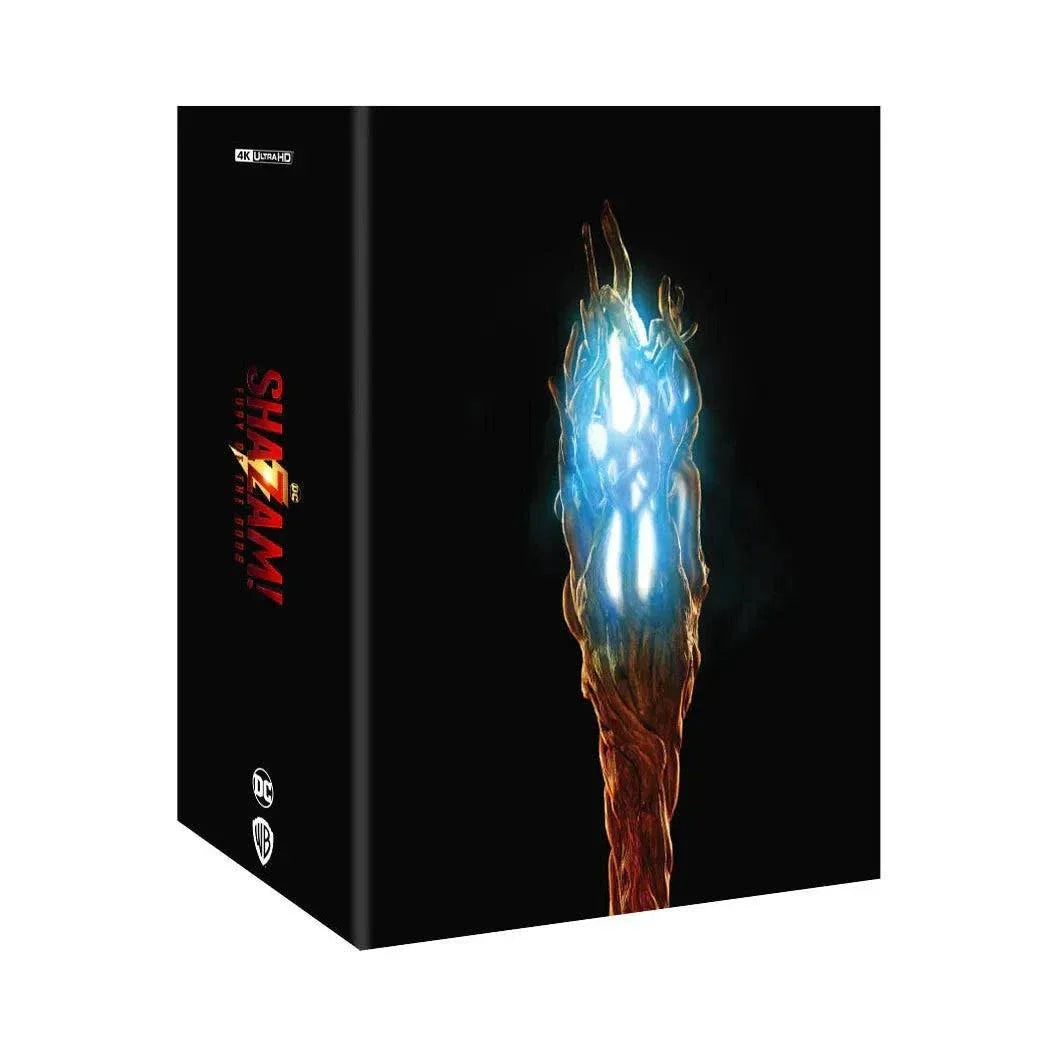 Shazam! Fury of Gods 4K UHD and Blu-Ray steelbook with exclusive glossy finish and embossed design