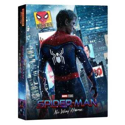 Spider-Man: No Way Home A2 full slip 4K UHD and Blu-Ray steelbook limited edition with Tom Holland on cover and cityscape background