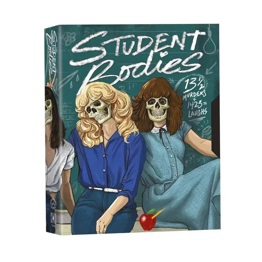 Student Bodies 1981 deluxe 3-disc UHD, Blu-ray, CD set with rigid slipcase, booklet, postcard, and poster box packaging
