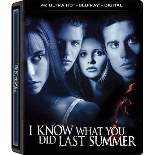 I Know What You Did Last Summer 4K UHD Blu-Ray Steelbook featuring cast on cover.