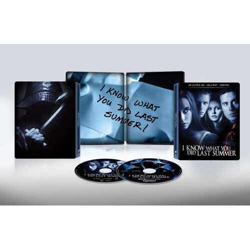 I Know What You Did Last Summer 4K UHD Blu-Ray Digital Steelbook set with discs and cover art.