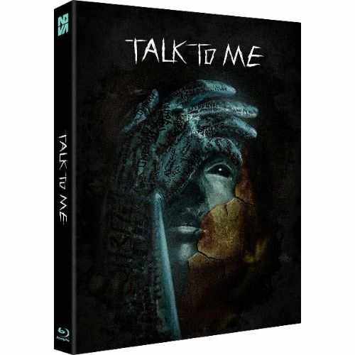 Talk to Me Blu-Ray limited edition full slipcase with horror thriller cover art featuring a hand and a mysterious face