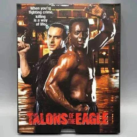 Vinegar Syndrome Archive (VSA) - Talons of the Eagle Blu-ray with actors posing on the cover.