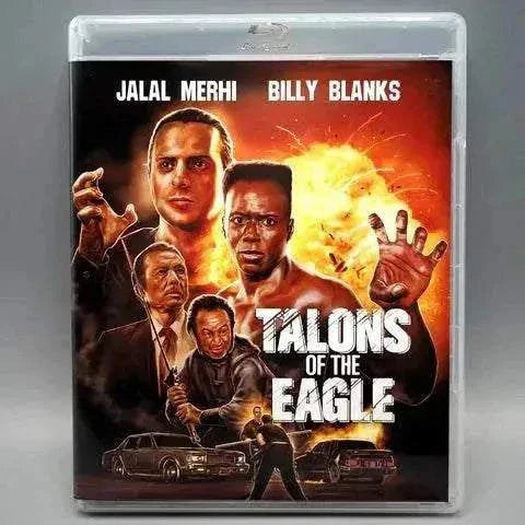 Vinegar Syndrome Archive VSA Talons of the Eagle Blu-Ray cover featuring Billy Blanks and Jalal Merhi.