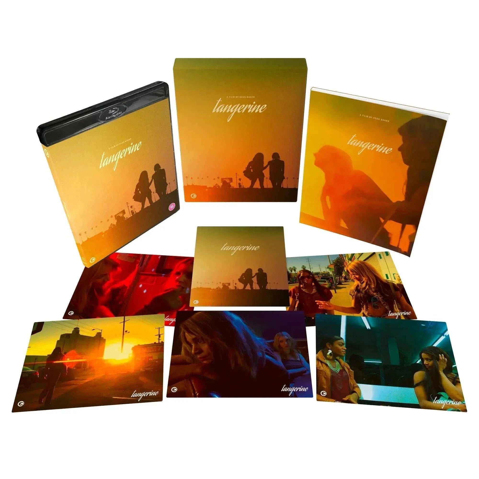 Tangerine Limited Edition Blu-ray set with rigid slipcase, collectors' art cards, and extras.