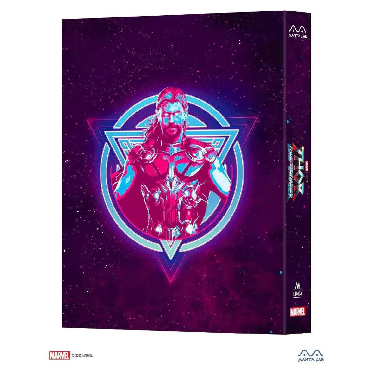 Thor: Love and Thunder discless steelbook with lenticular full slip and embossed design by Manta Lab