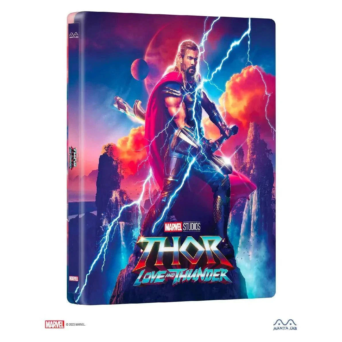 Thor: Love and Thunder collectible discless steelbook with lenticular full slip and embossed glossy finish