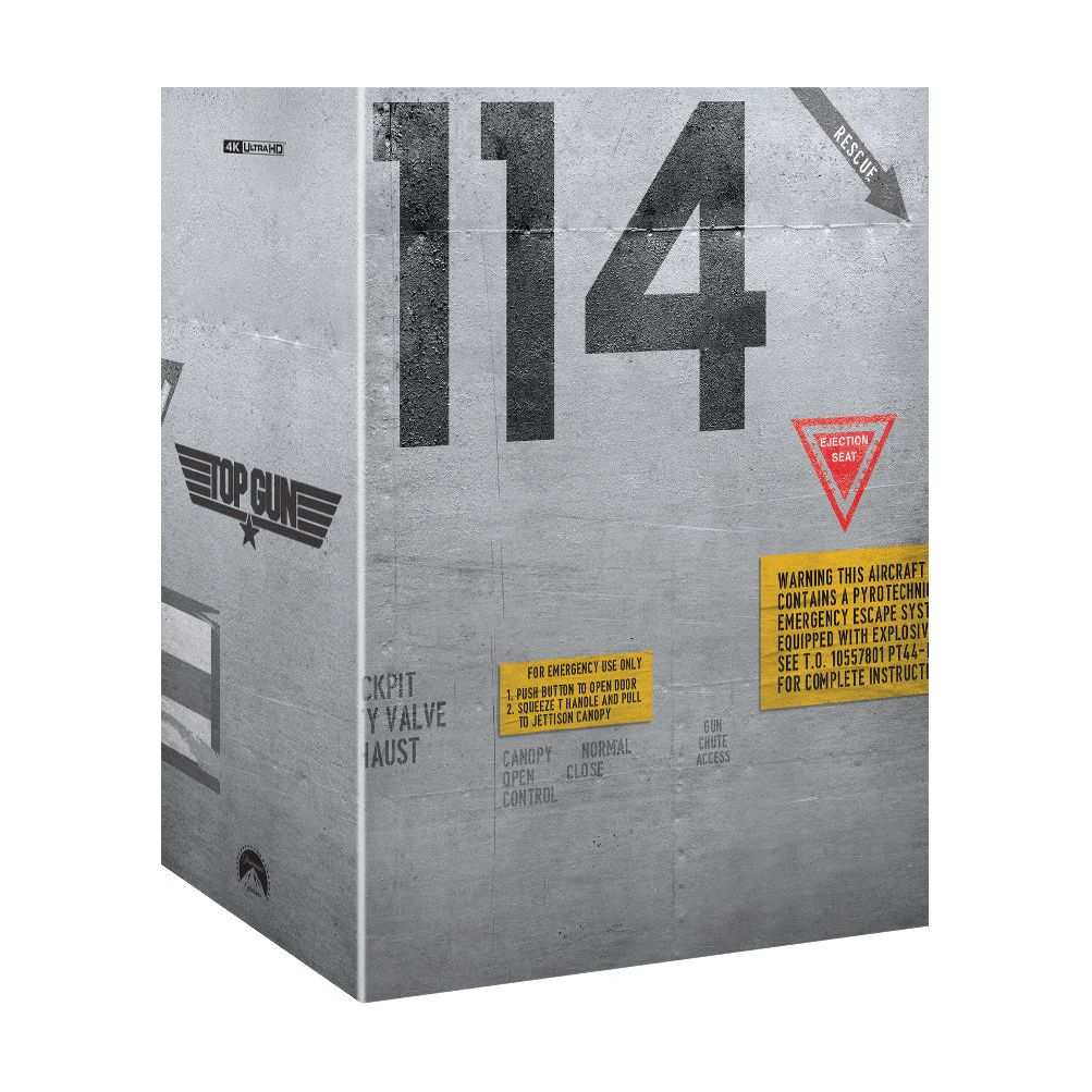Top Gun 4K UHD and Blu-Ray steelbook with exclusive numbered design and premium extras