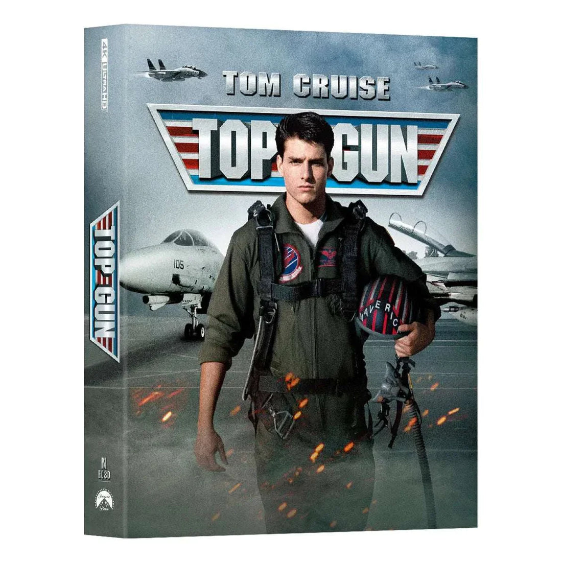 Top Gun 4K UHD and Blu-Ray Steelbook edition featuring Pete Mitchell Maverick design with exclusive protective packaging