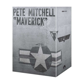 Top Gun 4K UHD and Blu-Ray Steelbook edition featuring Pete Mitchell Maverick design with exclusive protective packaging