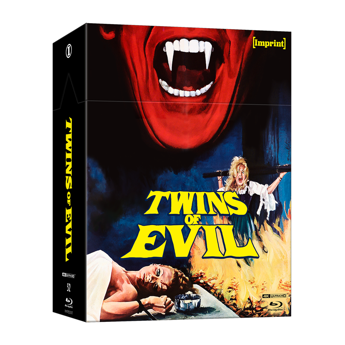 Twins Of Evil 1971 horror 4K UHD and Blu-ray limited edition hardbox with booklet and discs