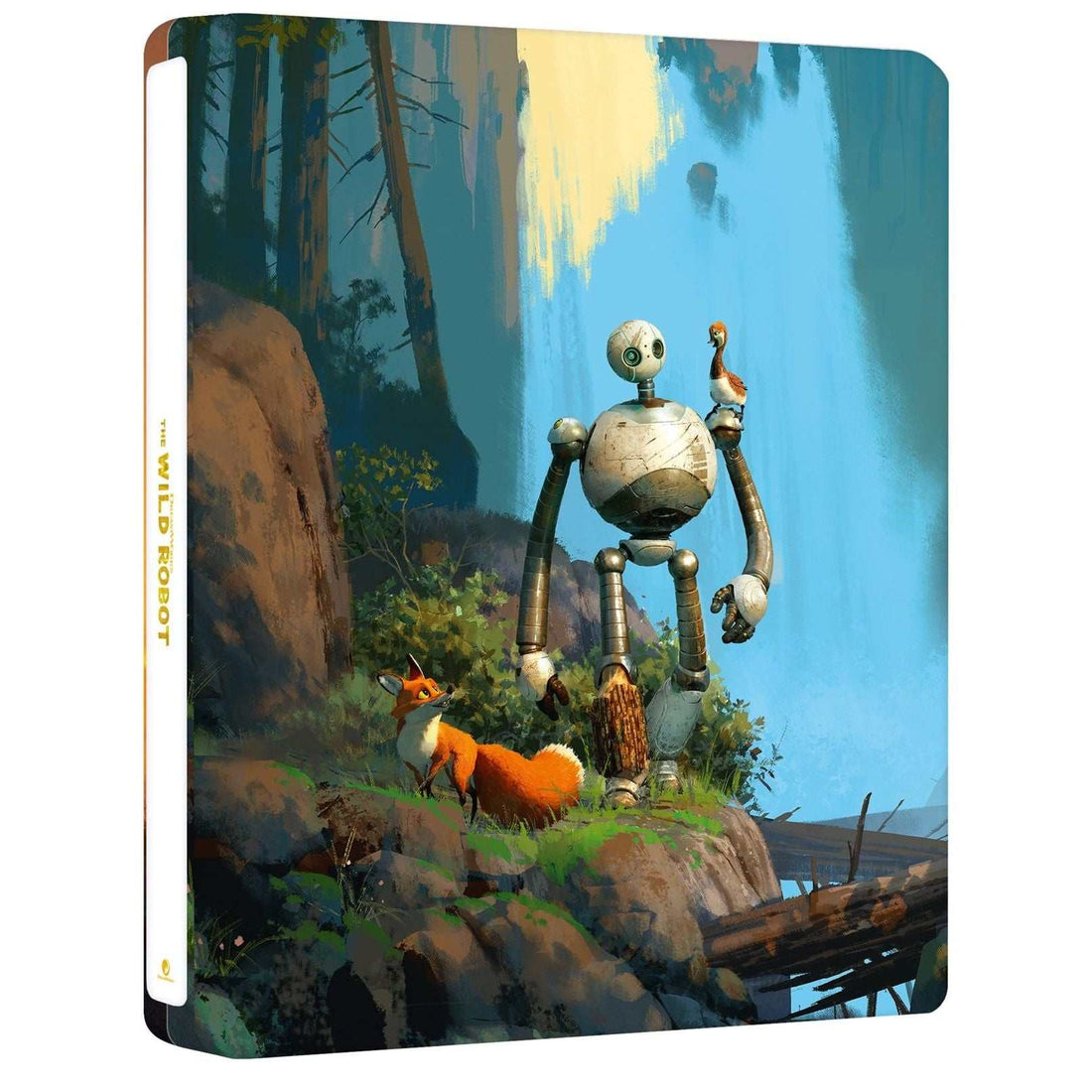 Wild Robot Ultimate Collectors Edition steelbook with slipcase, artcards, double-sided poster, and 40-page book, limited to 3000 units.