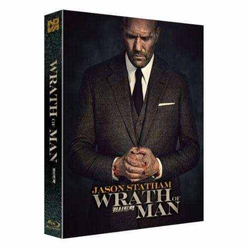 Wrath of Man Blu-Ray Limited Edition Full Slip with Post Cards featuring stoic character cover.